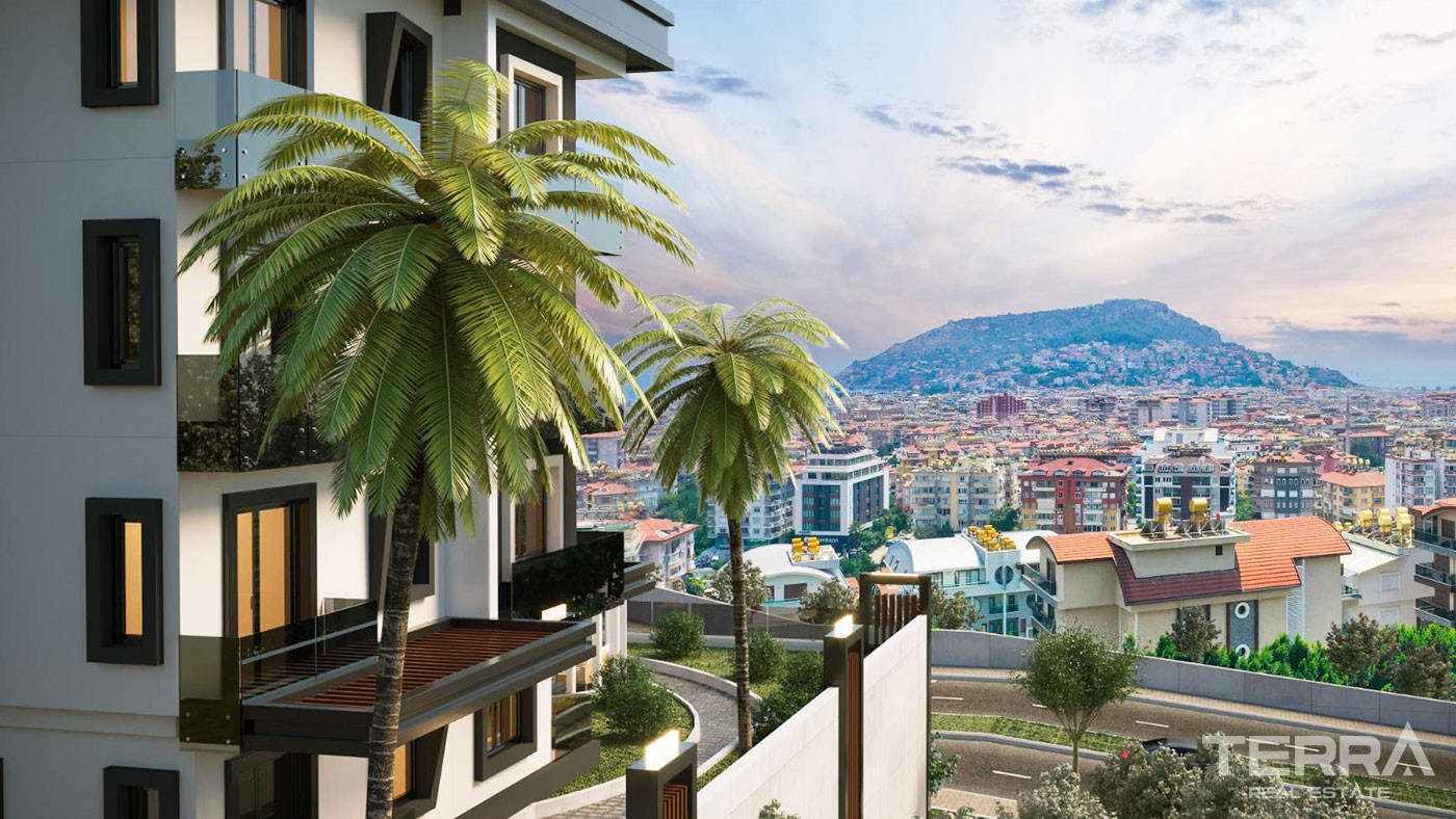 Appartements Duplex Avec Vue Mer & Forteresse d’Alanya à Bektaş - 49201