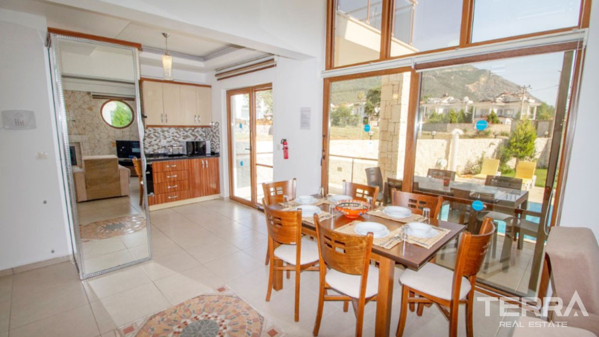 Roomy Detached Villa with Private Pool Resale in Fethiye Hisarönü - 48778
