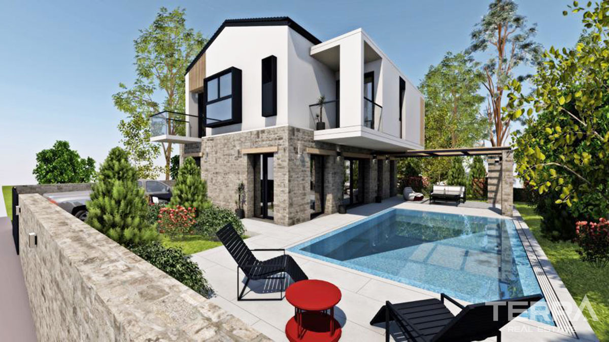 3-Bed Detached Villa with Swimming Pool for Sale in Seydikemer Fethiye - 48783