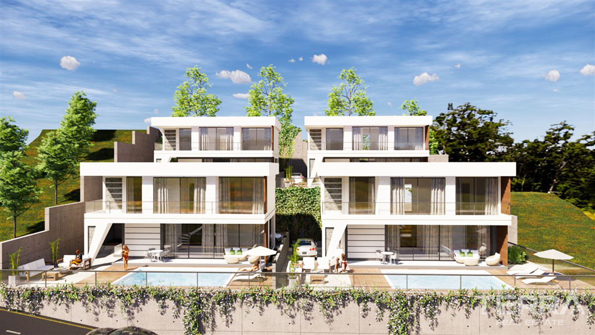 Modern Detached Villas with Private Pool to Buy in Alanya Bektaş Hill - 49155