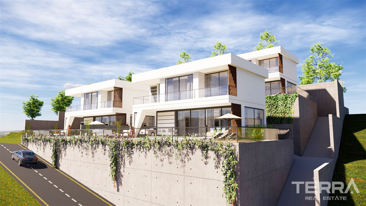 Modern Detached Villas with Private Pool to Buy in Alanya Bektaş Hill - 49158