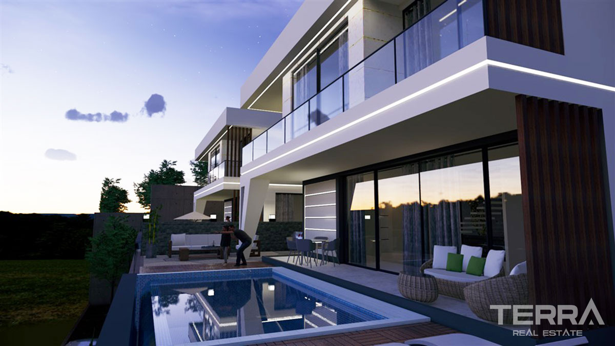Modern Detached Villas with Private Pool to Buy in Alanya Bektaş Hill - 49168