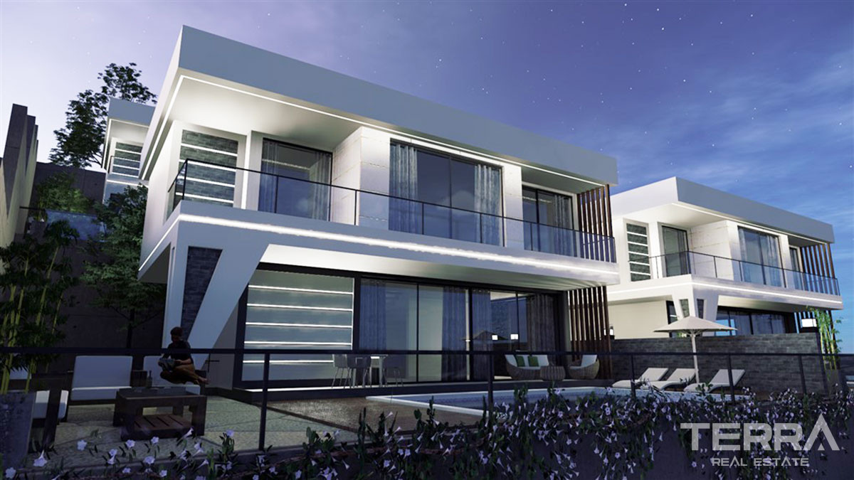 Modern Detached Villas with Private Pool to Buy in Alanya Bektaş Hill - 49171
