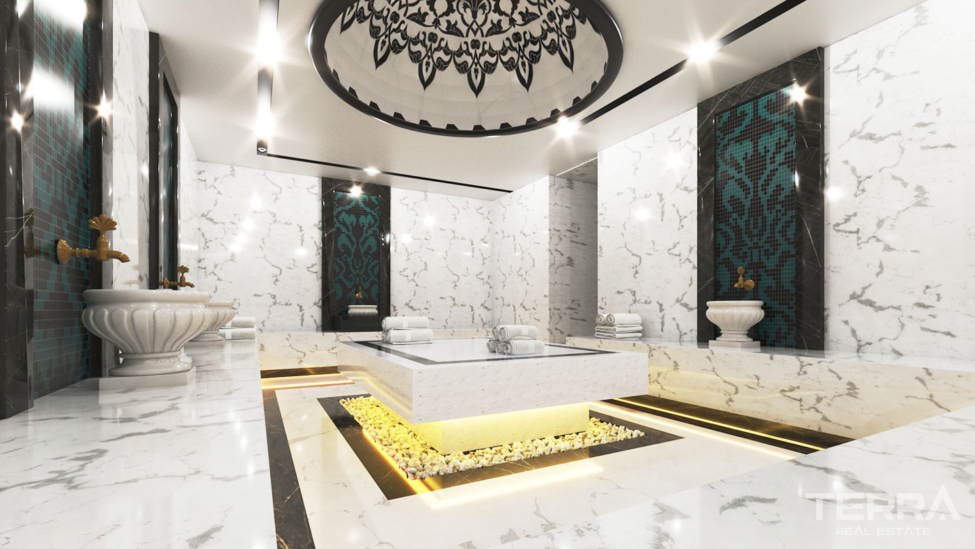 Luxury Flats for Sale in a 5-Star Hotel Concept in Alanya Avsallar - 49294