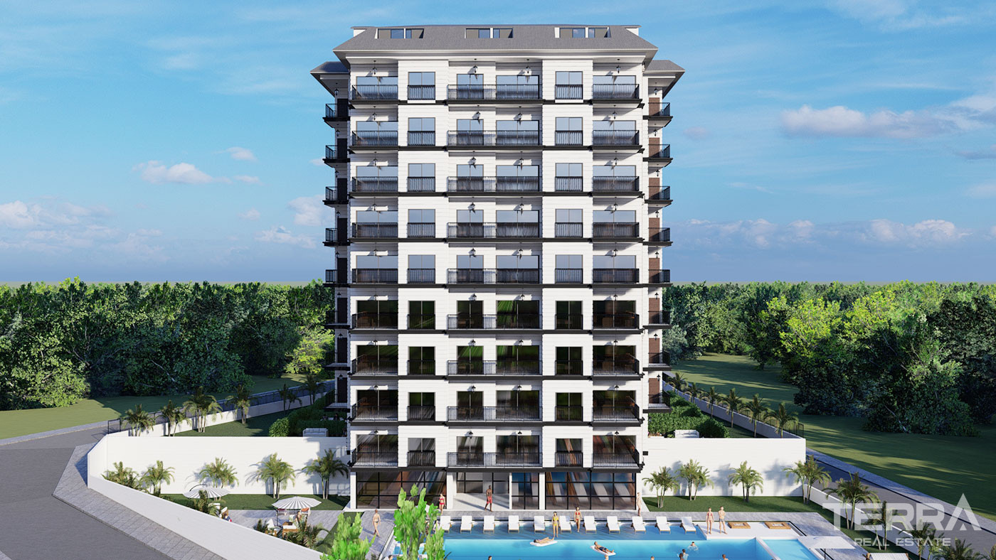 Luxury Flats for Sale in a 5-Star Hotel Concept in Alanya Avsallar - 49300
