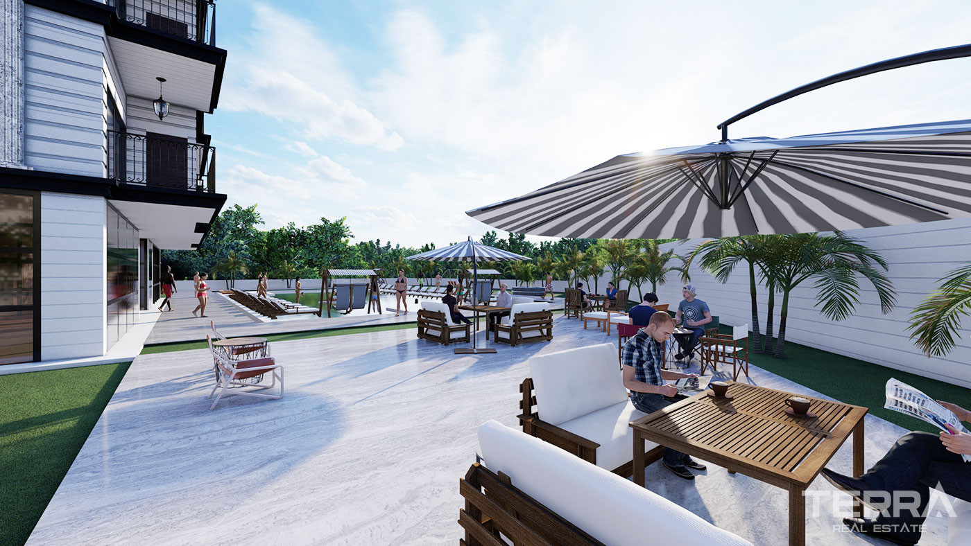 Luxury Flats for Sale in a 5-Star Hotel Concept in Alanya Avsallar - 49304