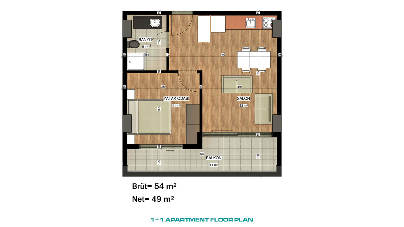 Luxury Flats for Sale in a 5-Star Hotel Concept in Alanya Avsallar - 49308