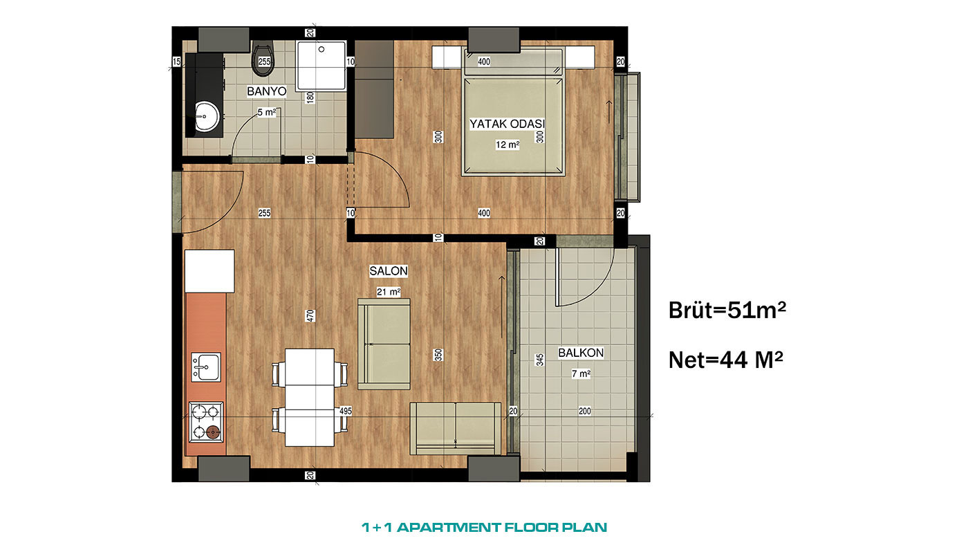 Luxury Flats for Sale in a 5-Star Hotel Concept in Alanya Avsallar - 49309