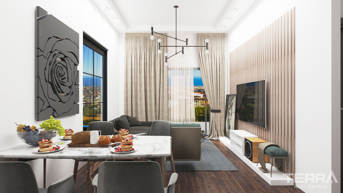 Luxury Flats for Sale in a 5-Star Hotel Concept in Alanya Avsallar - 49330