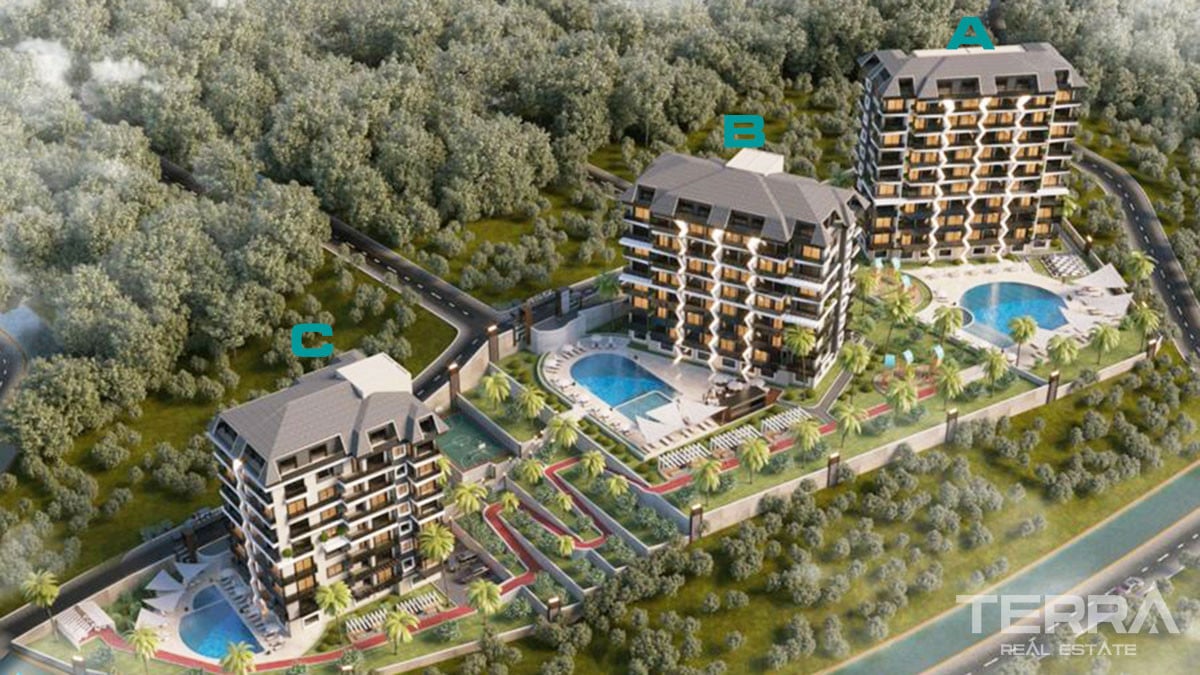 Amazing Apartments for Sale in Ecological Region of Alanya Avsallar