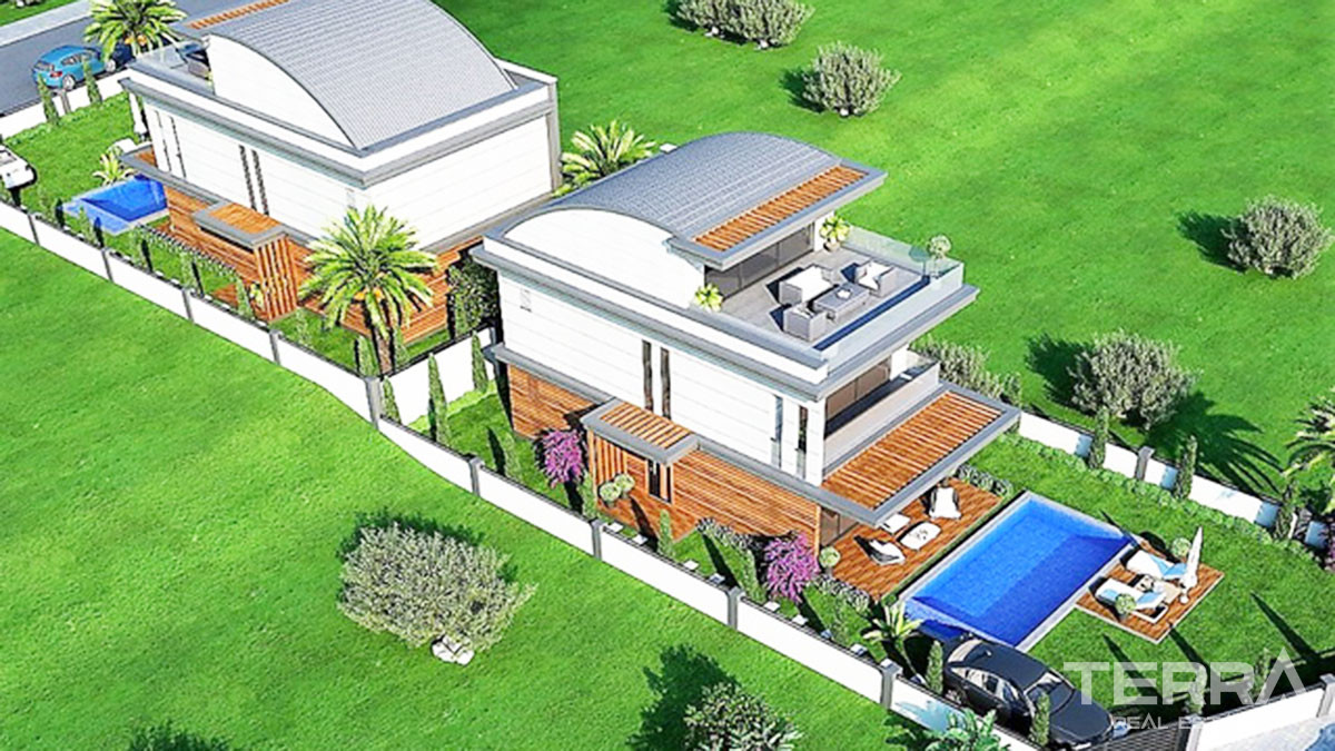 4-Bed Luxury Villas for Sale in Fethiye Çalış - 49443