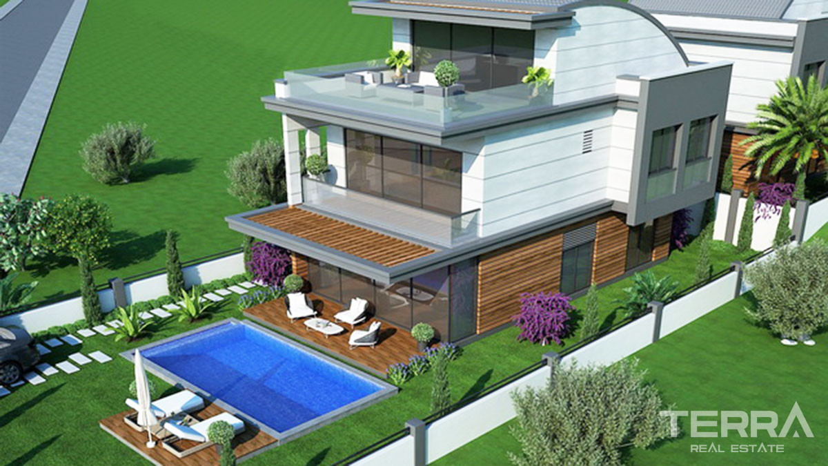 4-Bed Luxury Villas for Sale in Fethiye Çalış - 49445