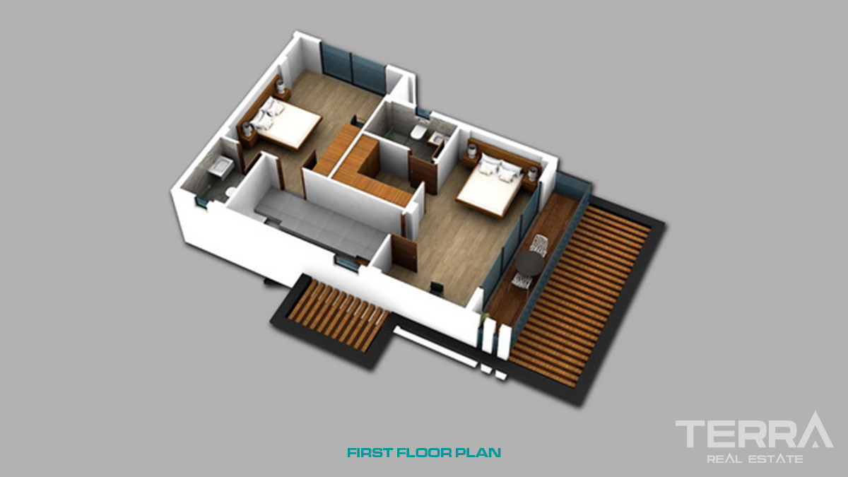 4-Bed Luxury Villas for Sale in Fethiye Çalış - 49451
