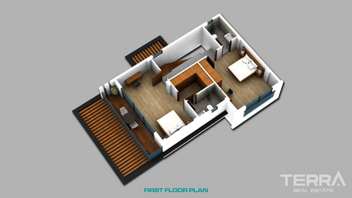 4-Bed Luxury Villas for Sale in Fethiye Çalış - 49452