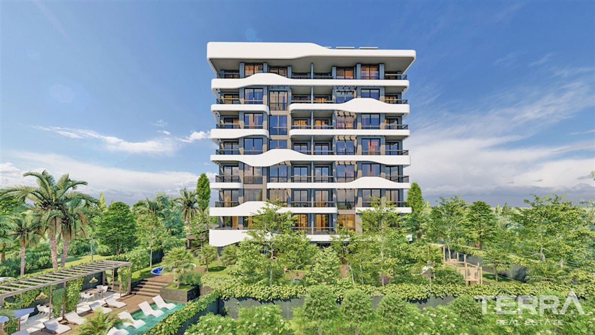 Sea View Apartments for Sale in Avsallar Alanya