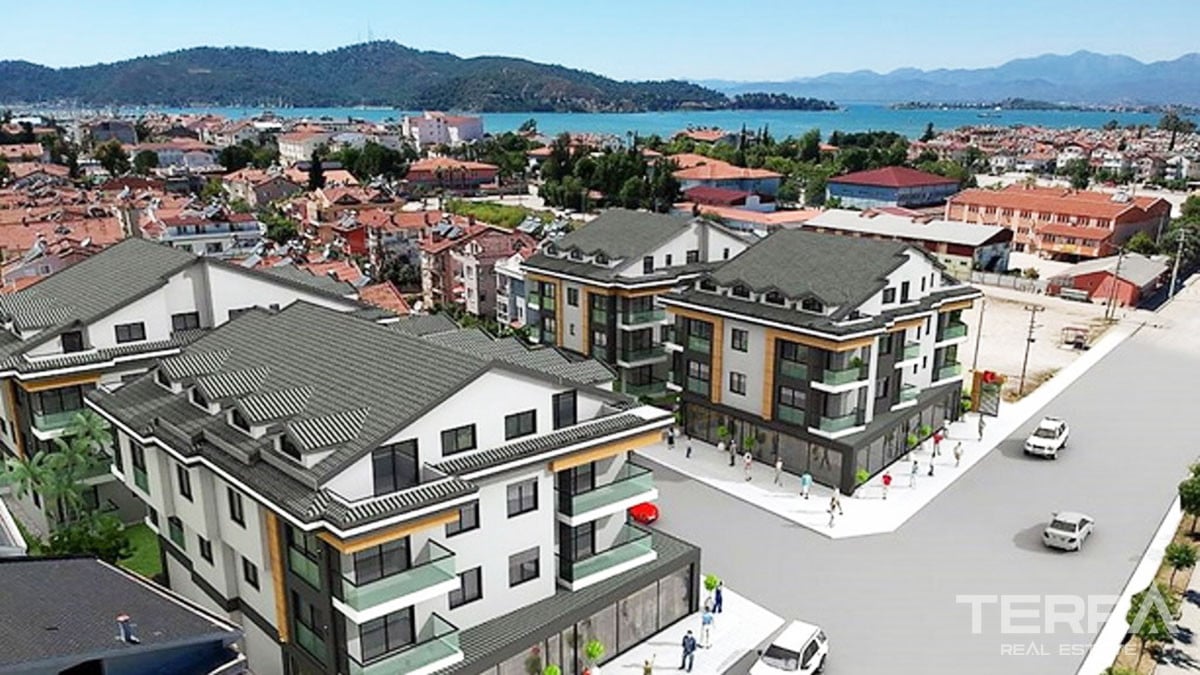 Luxury One Bedroom Apartment for Sale in Fethiye Close to the Seashore