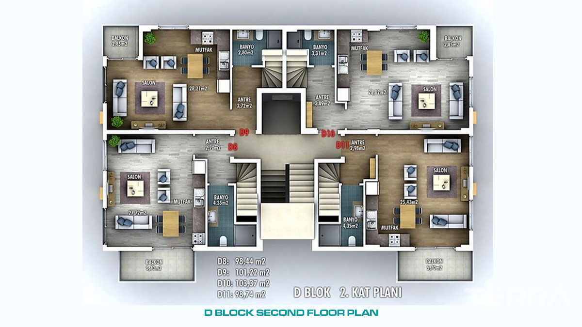 Luxury One Bedroom Apartment for Sale in Fethiye Close to the Seashore - 49894