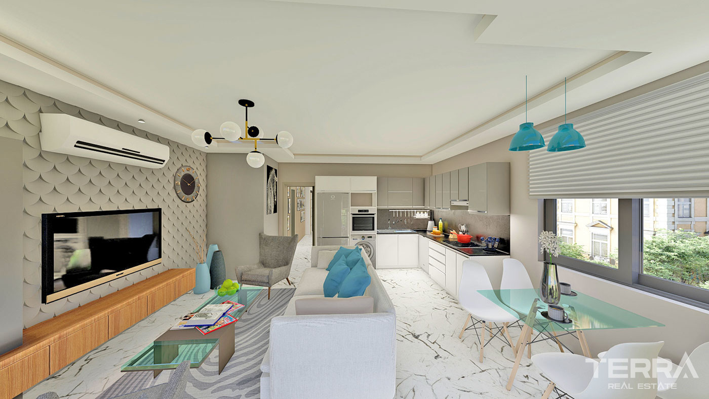 Apartments to Buy in Alanya Tosmur Only 500 m From The Beach - 50015