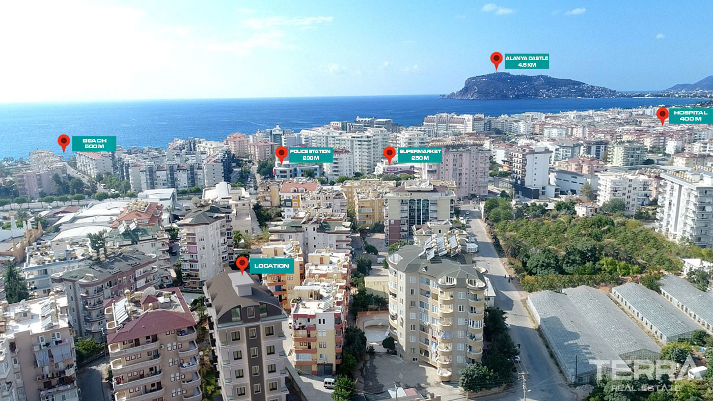 Apartments to Buy in Alanya Tosmur Only 500 m From The Beach - 50040