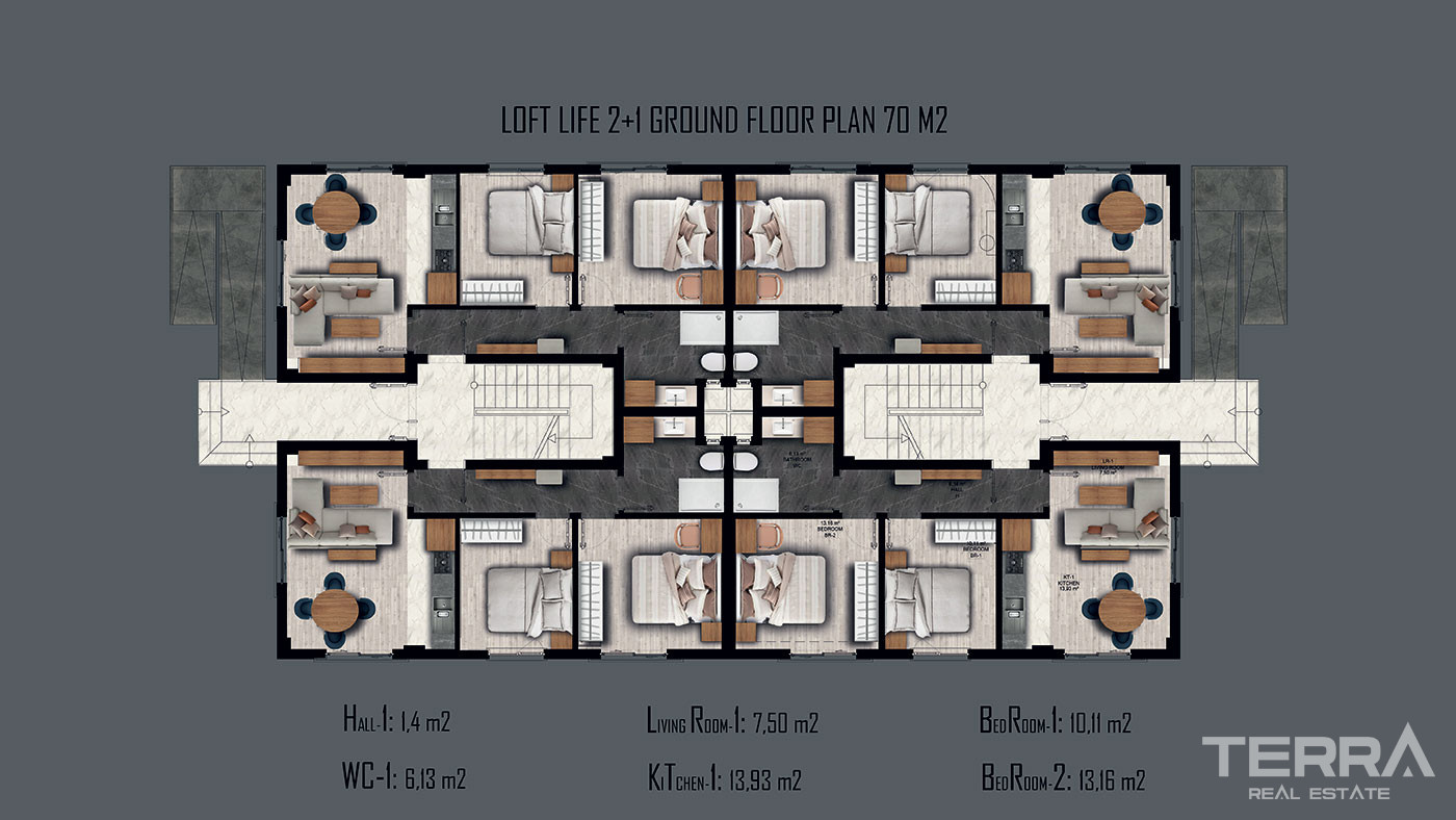 Exclusive Apartments for Sale in the Prestigious Golf Area of Belek - 50238