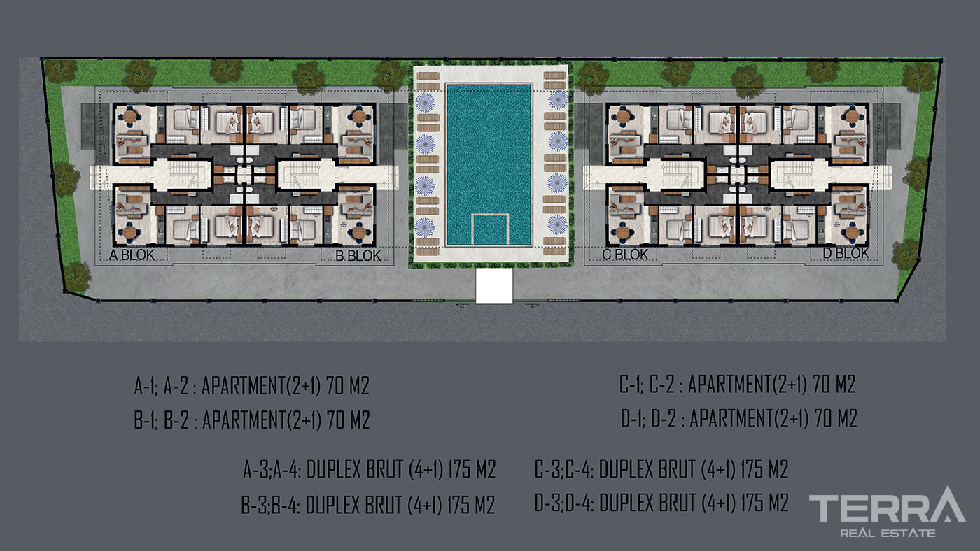 Exclusive Apartments for Sale in the Prestigious Golf Area of Belek - 50239