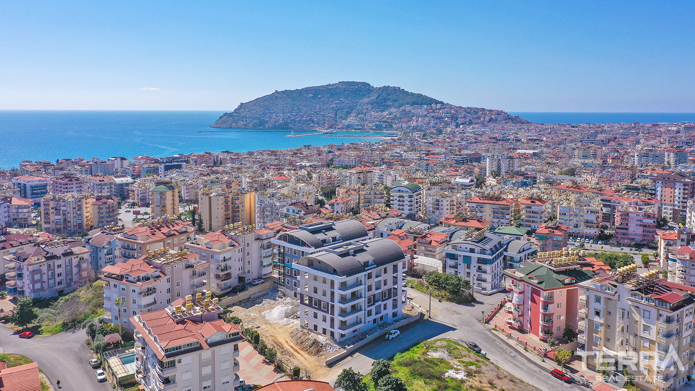 Appartements de Qualité Parfaite Avec Cuisine Séparée à Alanya Centre - 53680