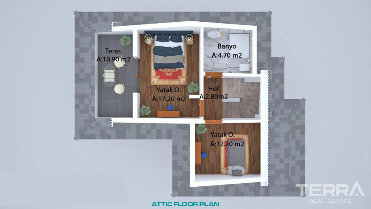 Villa au Design Contemporain à Çalış Fethiye Avec Piscine Privative - 50358