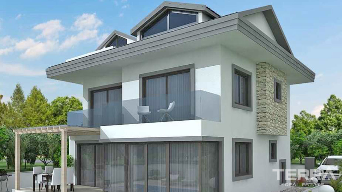 Maison Moderne dans le Quartier Recherché de Karagedik à Çalış - 50371