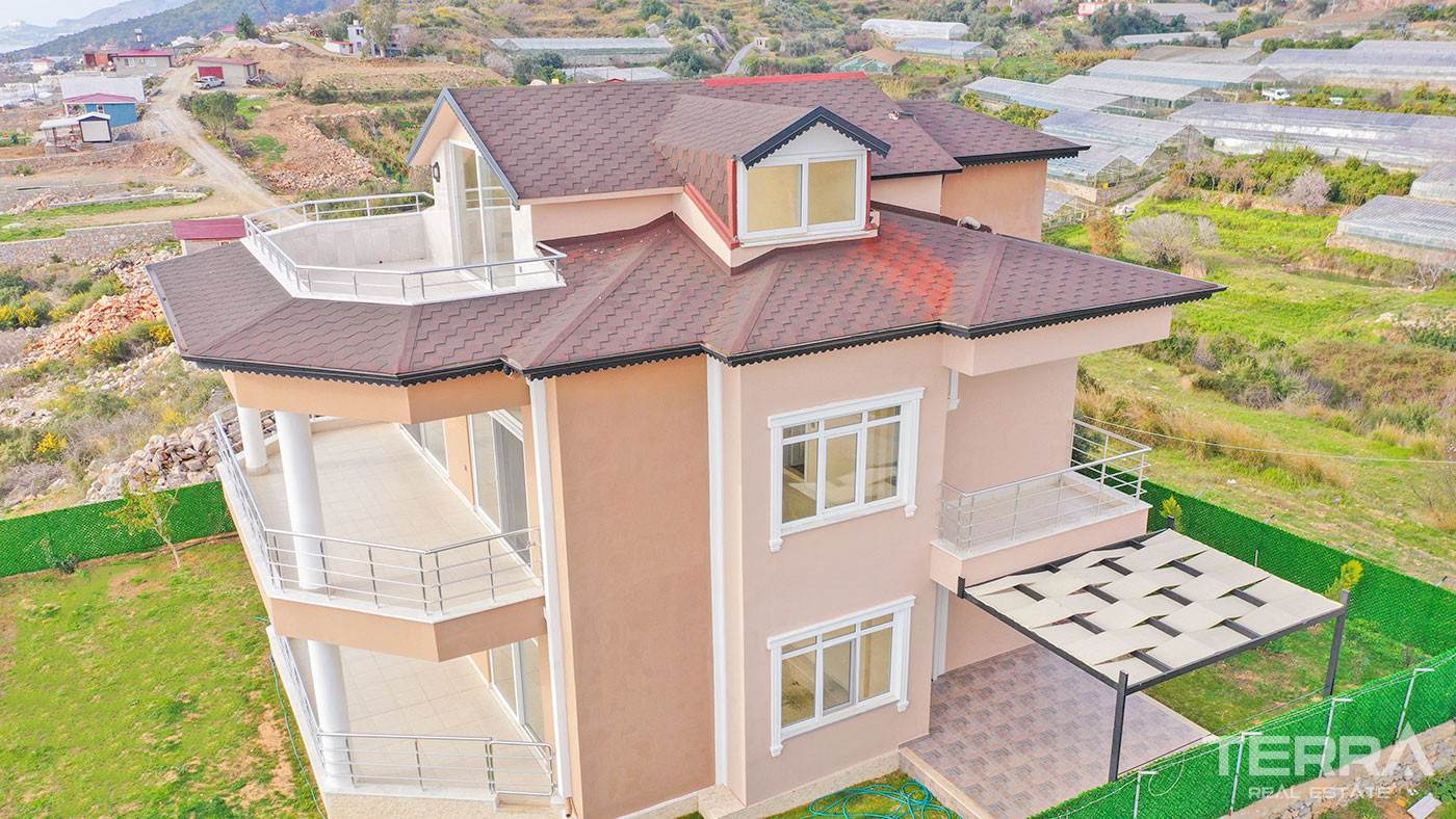 Maison Individuelle de Campagne à Demirtaş Alanya Avec Belle Vue Mer - 50441