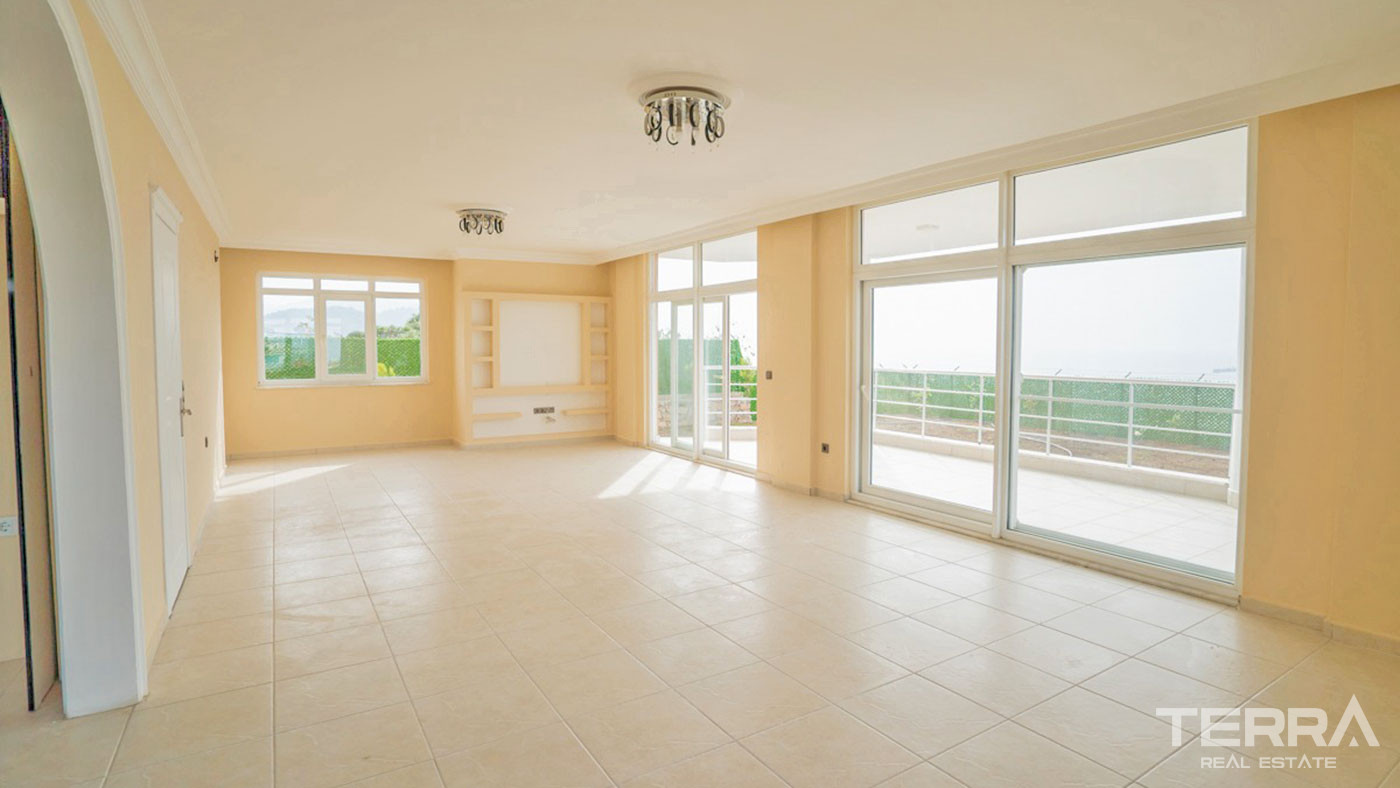 Maison Individuelle de Campagne à Demirtaş Alanya Avec Belle Vue Mer - 50443