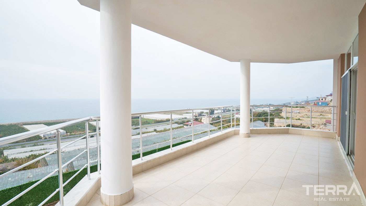 Maison Individuelle de Campagne à Demirtaş Alanya Avec Belle Vue Mer - 50448