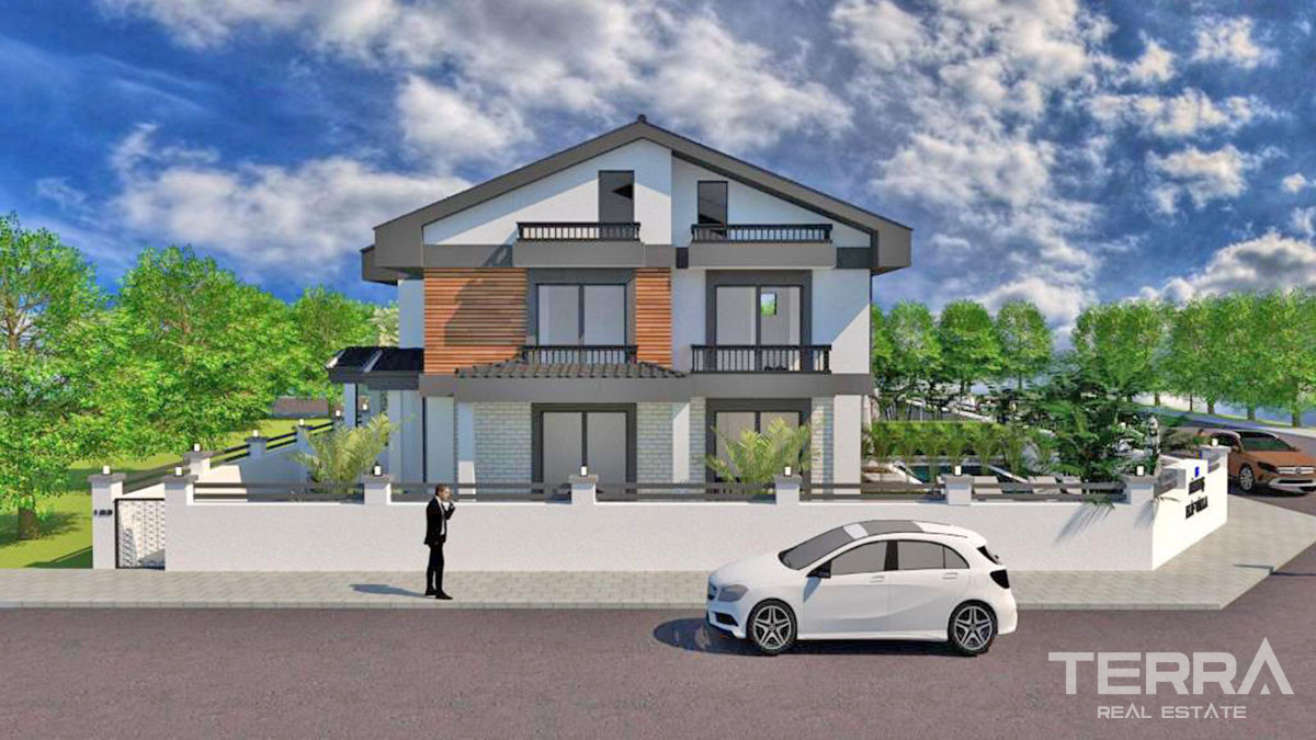 Semi-Detached Villas to Buy in Fethiye Only 700m from the Çalış Beach - 50625