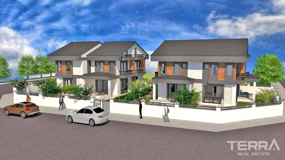 Semi-Detached Villas to Buy in Fethiye Only 700m from the Çalış Beach - 50627