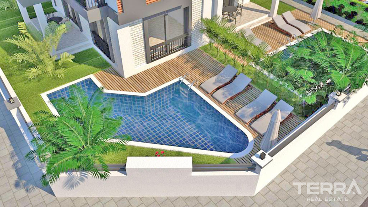 Semi-Detached Villas to Buy in Fethiye Only 700m from the Çalış Beach - 50630