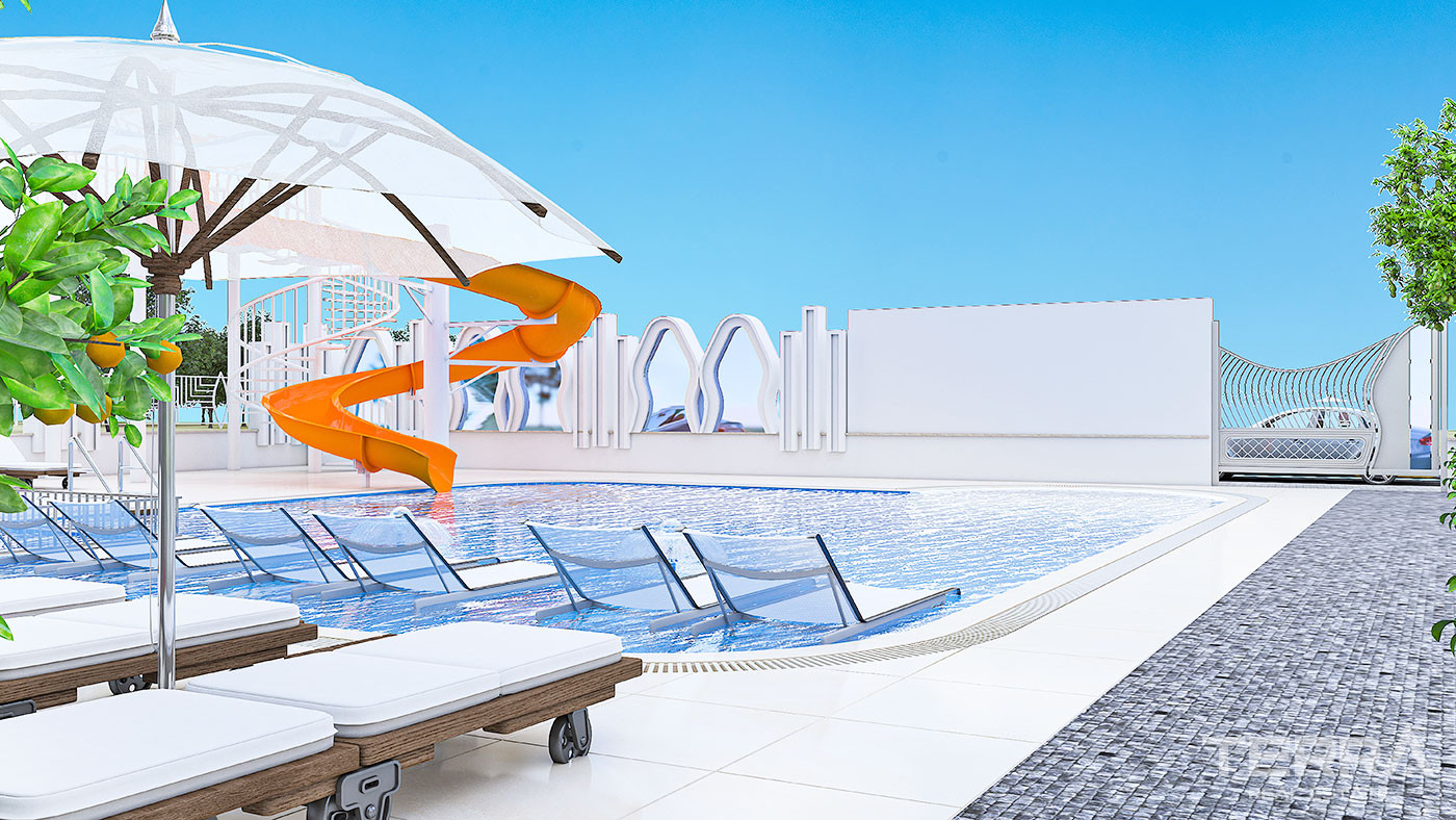 Luxury Flats to Buy with Various Amenities in Alanya Mahmutlar - 50716