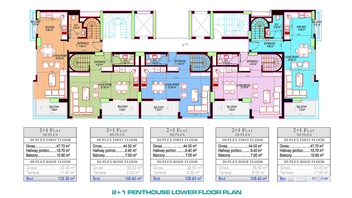 Luxury Flats to Buy with Various Amenities in Alanya Mahmutlar - 50723