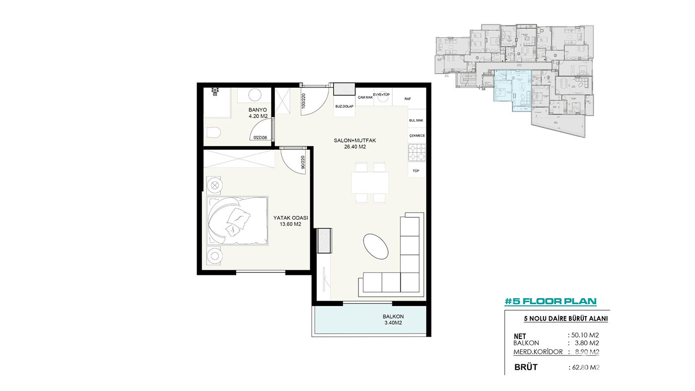 Appartements au Centre-Ville d’Alanya Proches des Commerces - 50847