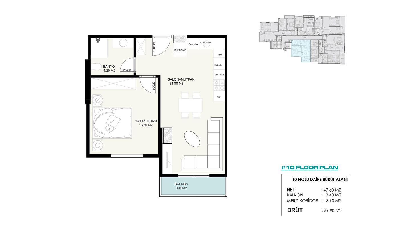Appartements au Centre-Ville d’Alanya Proches des Commerces - 50848
