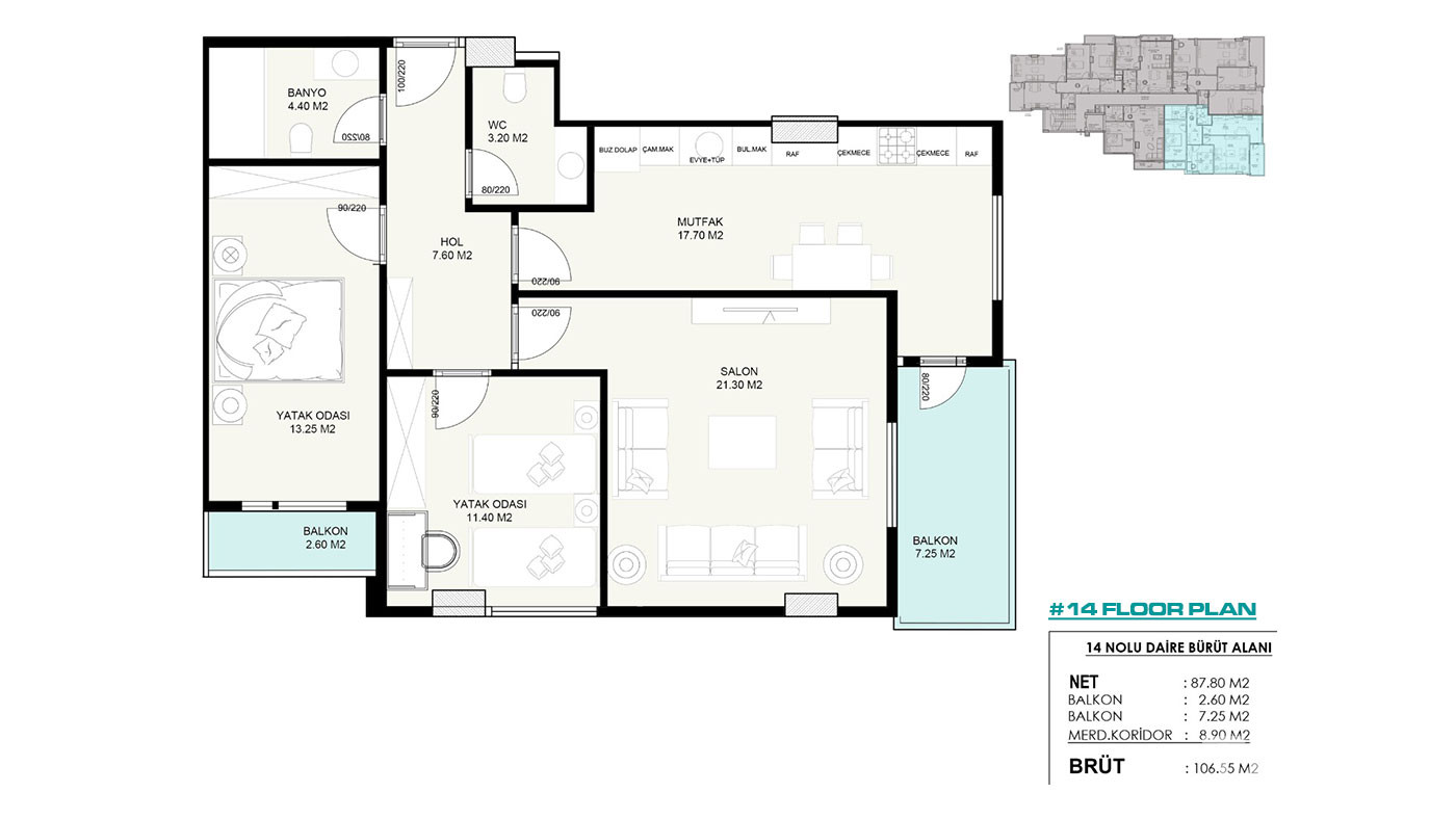 Appartements au Centre-Ville d’Alanya Proches des Commerces - 50850
