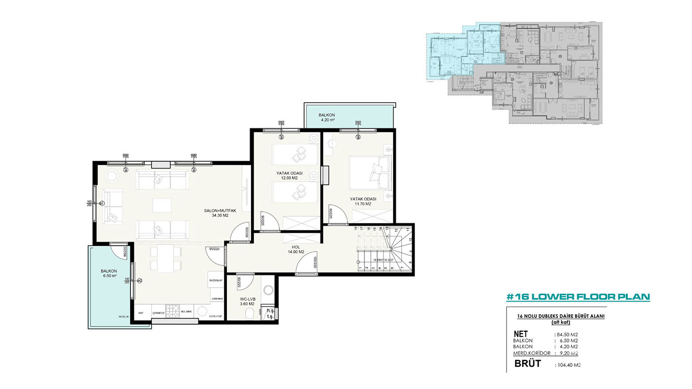 Appartements au Centre-Ville d’Alanya Proches des Commerces - 50852