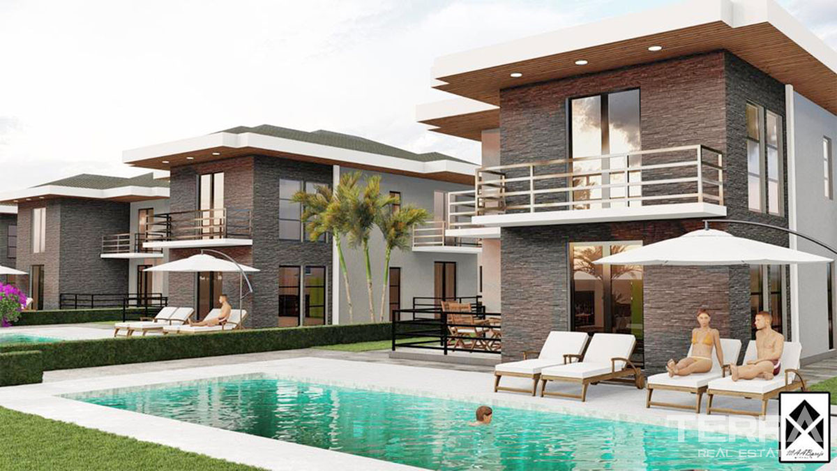 Detached Villas with Large Garden and Pool for Sale in Çalış Fethiye - 50873