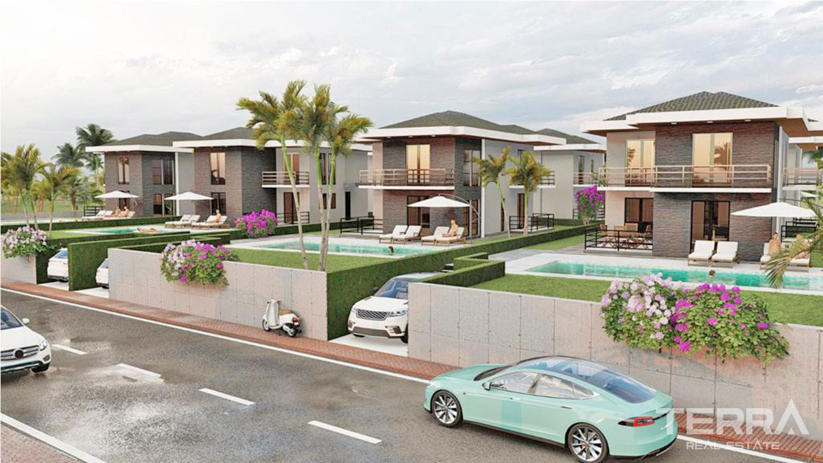 Detached Villas with Large Garden and Pool for Sale in Çalış Fethiye - 50878