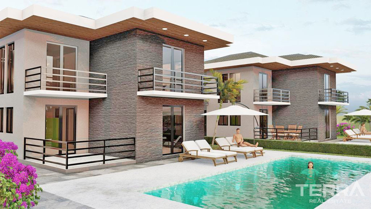 Detached Villas with Large Garden and Pool for Sale in Çalış Fethiye - 50880
