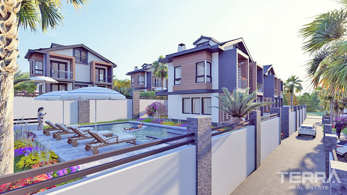Brand New Villas with Private Swimming Pool for Sale in Fethiye Calış - 51357