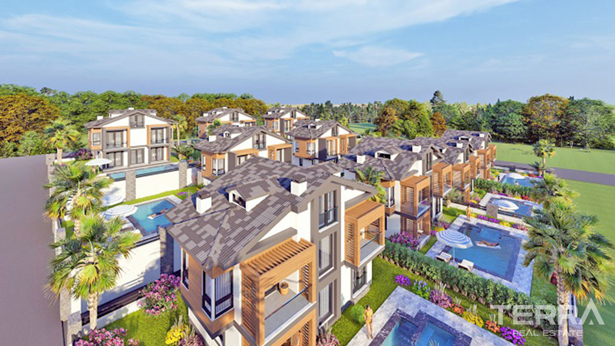 Brand New Villas with Private Swimming Pool for Sale in Fethiye Calış - 51361