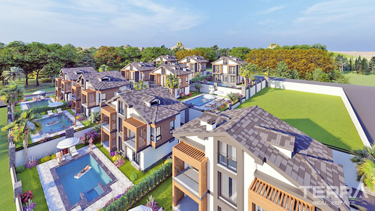 Brand New Villas with Private Swimming Pool for Sale in Fethiye Calış - 51362