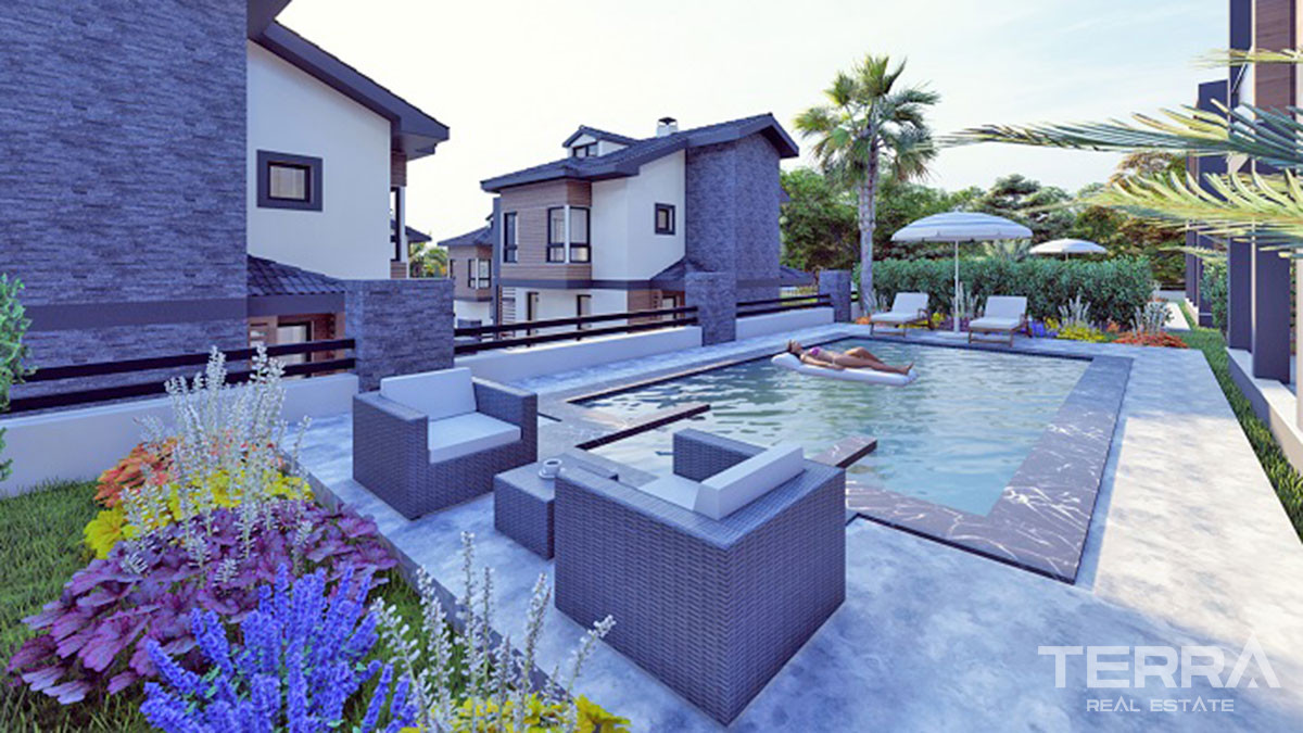 Brand New Villas with Private Swimming Pool for Sale in Fethiye Calış - 51363