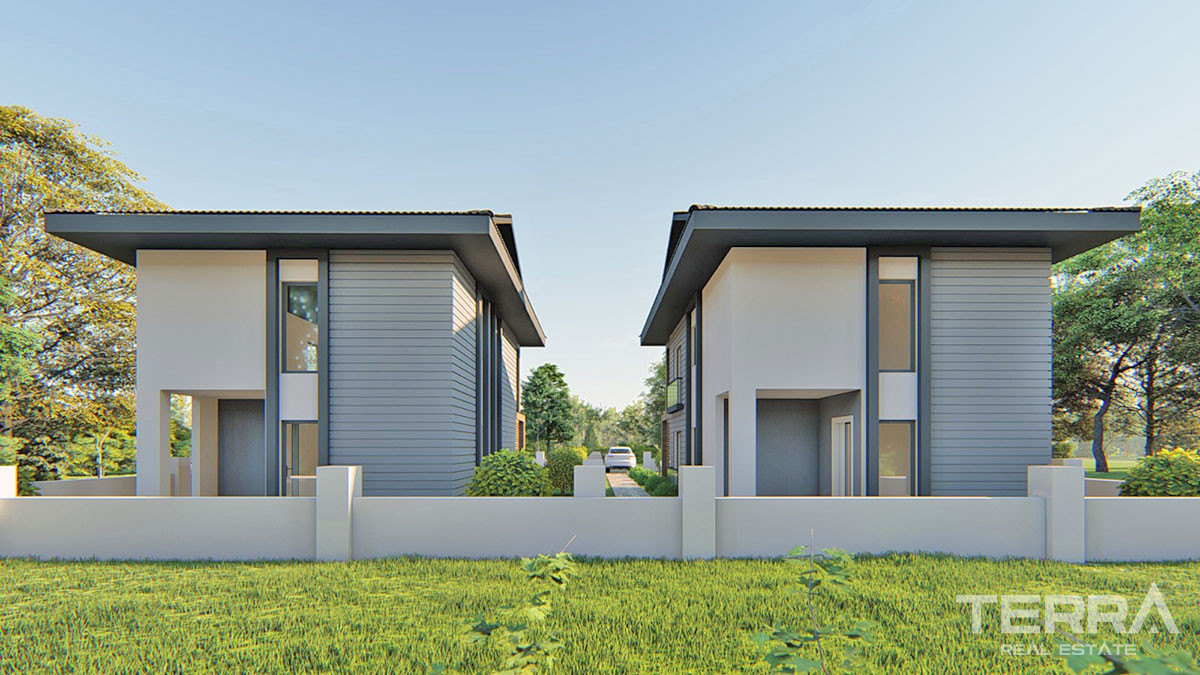 Modern Villas to Buy with a Swimming Pool and Garden in Fethiye Çalış - 51188