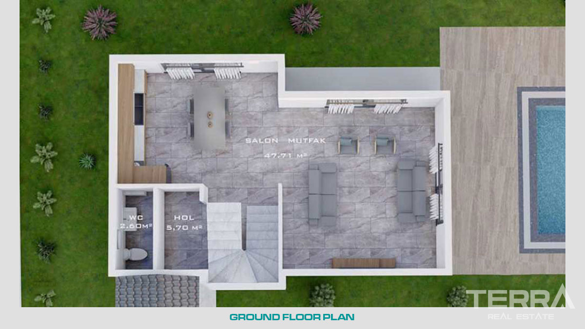 Superb Detached Villas for Sale in the Peaceful Area of Fethiye Göcek - 51194
