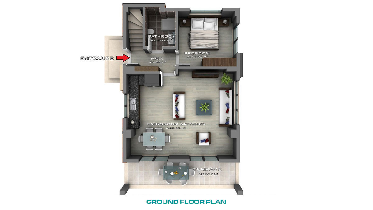 Modern Villas with Large Pool For Sale in Çiftlik Çaliş Fethiye - 51372